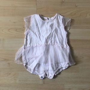 Olive mini romper